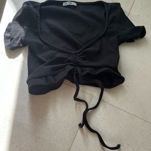 black zara top